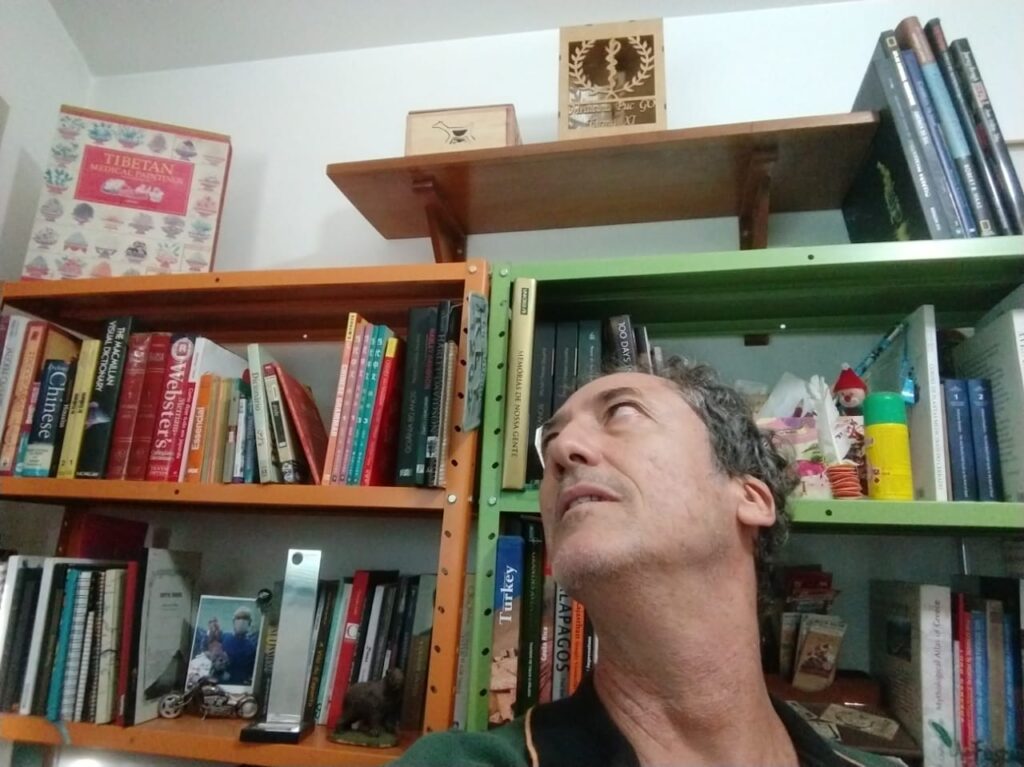 Joguei um dicionário fora