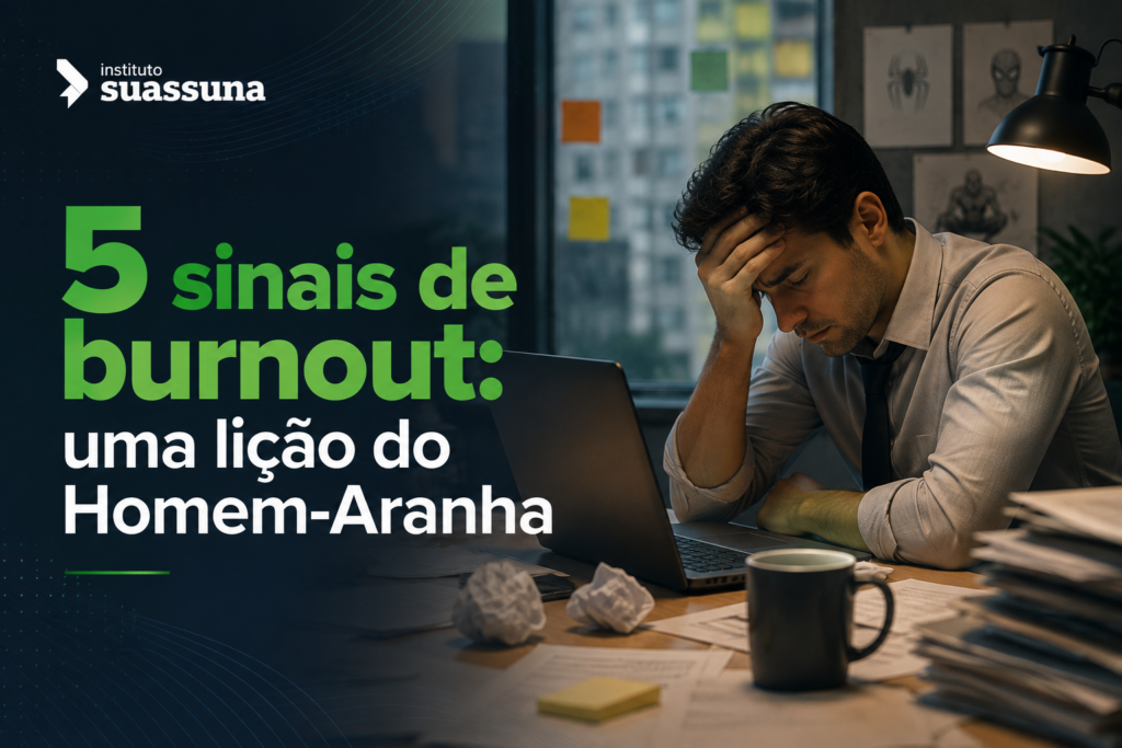 5 sinais de que você pode estar em burnout: o que o Homem-Aranha ensina sobre solidão e autocuidado